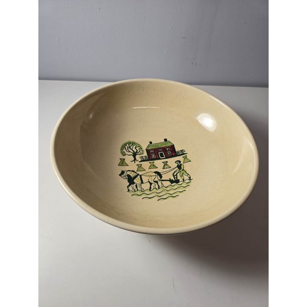 Metlox Poppytrail Vernon Homestead Provincial Salad Serving Bowl 11 1/4"